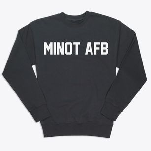 Minot Afb North Dakota Classic Block Premium Crewneck Sweatshirt