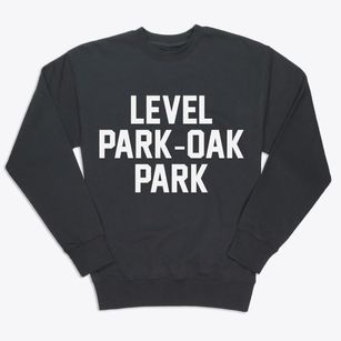 Level Park-oak Park Michigan Classic Block Premium Crewneck Sweatshirt