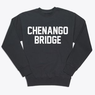 Chenango Bridge New York Classic Block Premium Crewneck Sweatshirt