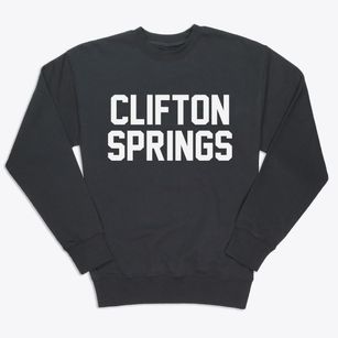 Clifton Springs New York Classic Block Premium Crewneck Sweatshirt