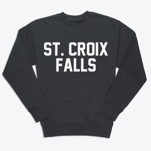 St. Croix Falls Wisconsin Classic Block Premium Crewneck Sweatshirt