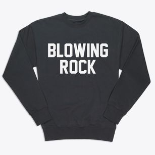 Blowing Rock North Carolina Classic Block Premium Crewneck Sweatshirt