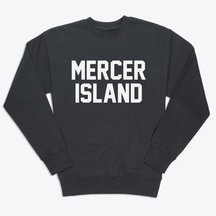 Mercer Island Washington Classic Block Premium Crewneck Sweatshirt