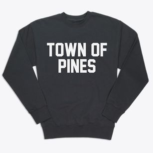 Town Of Pines Indiana Classic Block Premium Crewneck Sweatshirt