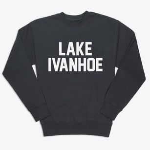 Lake Ivanhoe Wisconsin Classic Block Premium Crewneck Sweatshirt