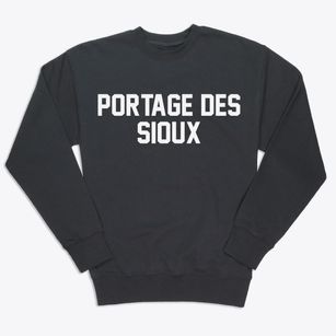 Portage Des Sioux Missouri Classic Block Premium Crewneck Sweatshirt