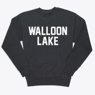 Walloon Lake Michigan Classic Block Premium Crewneck Sweatshirt