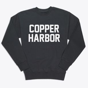 Copper Harbor Michigan Classic Block Premium Crewneck Sweatshirt