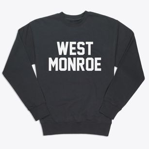 West Monroe Louisiana Classic Block Premium Crewneck Sweatshirt