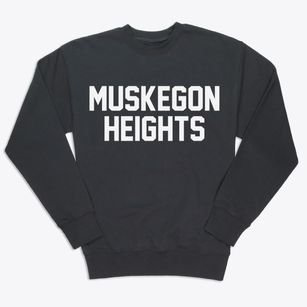 Muskegon Heights Michigan Classic Block Premium Crewneck Sweatshirt