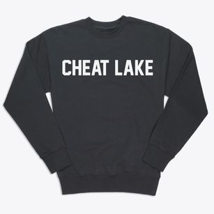 Cheat Lake West Virginia Classic Block Premium Crewneck Sweatshirt