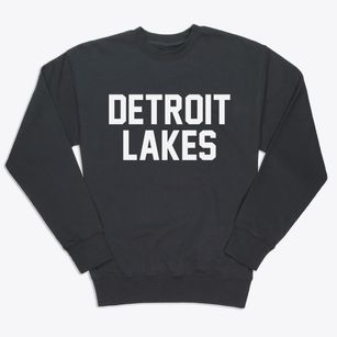 Detroit Lakes Minnesota Classic Block Premium Crewneck Sweatshirt