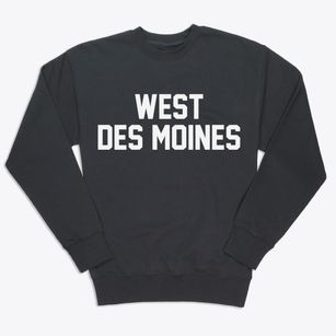 West Des Moines Iowa Classic Block Premium Crewneck Sweatshirt