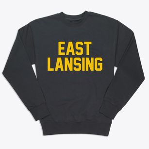 East Lansing Michigan Classic Block Premium Crewneck Sweatshirt