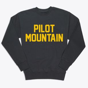 Pilot Mountain North Carolina Classic Block Premium Crewneck Sweatshirt