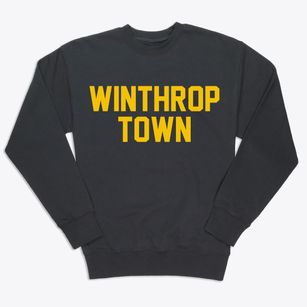 Winthrop Town Massachusetts Classic Block Premium Crewneck Sweatshirt