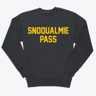 Snoqualmie Pass Washington Classic Block Premium Crewneck Sweatshirt