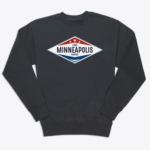Minneapolis Kansas Diamond Star Premium Crewneck Sweatshirt
