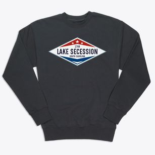 Lake Secession South Carolina Diamond Star Premium Crewneck Sweatshirt