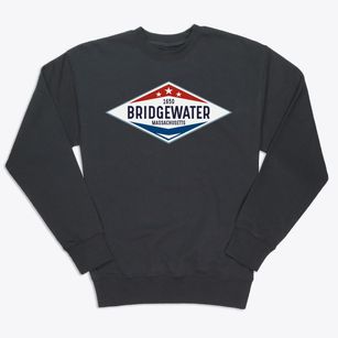 Bridgewater Massachusetts Diamond Star Premium Crewneck Sweatshirt