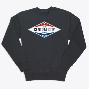 Central City Illinois Diamond Star Premium Crewneck Sweatshirt
