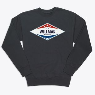 Willmar Minnesota Diamond Star Premium Crewneck Sweatshirt