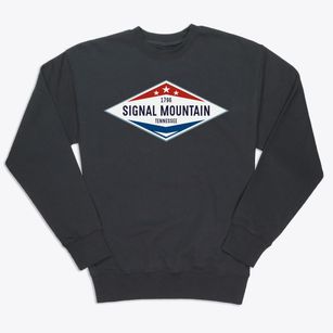 Signal Mountain Tennessee Diamond Star Premium Crewneck Sweatshirt
