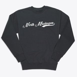 North Muskegon Michigan Vintage Team Premium Crewneck Sweatshirt