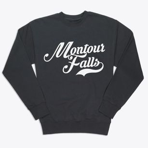 Montour Falls New York Vintage Team Premium Crewneck Sweatshirt
