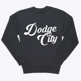 Dodge City Kansas Vintage Team Premium Crewneck Sweatshirt
