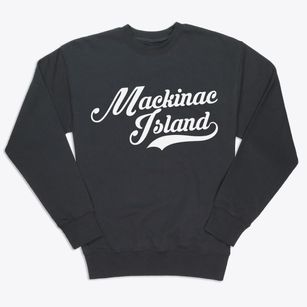 Mackinac Island Michigan Vintage Team Premium Crewneck Sweatshirt