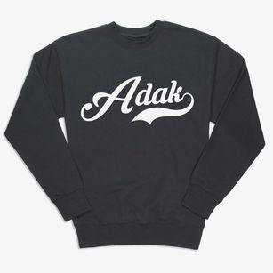 Adak Alaska Vintage Team Premium Crewneck Sweatshirt