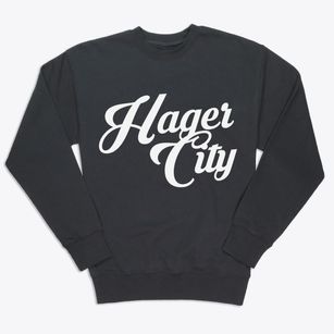 Hager City Wisconsin Vintage Team Premium Crewneck Sweatshirt
