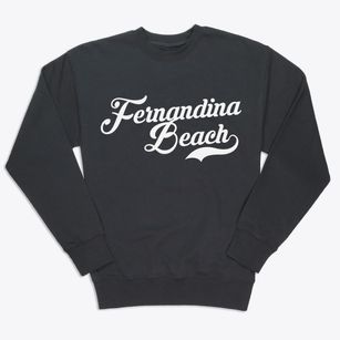 Fernandina Beach Florida Vintage Team Premium Crewneck Sweatshirt