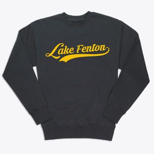 Lake Fenton Michigan Vintage Team Premium Crewneck Sweatshirt