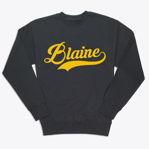 Blaine Maine Vintage Team Premium Crewneck Sweatshirt