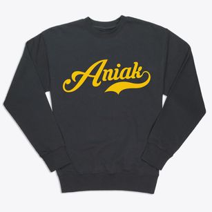 Aniak Alaska Vintage Team Premium Crewneck Sweatshirt