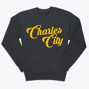 Charles City Virginia Vintage Team Premium Crewneck Sweatshirt