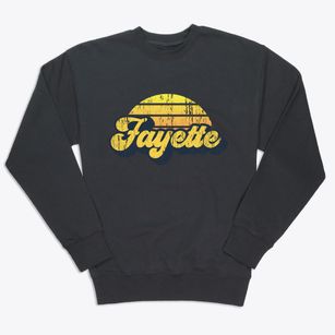 Fayette Maine Sublime Sunset Premium Crewneck Sweatshirt