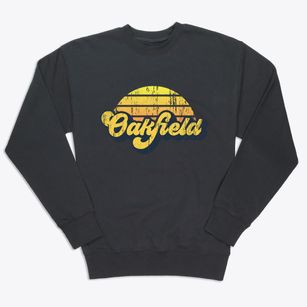 Oakfield Wisconsin Sublime Sunset Premium Crewneck Sweatshirt