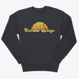 Colorado Springs Colorado Sublime Sunset Premium Crewneck Sweatshirt