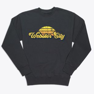 Webster City Iowa Sublime Sunset Premium Crewneck Sweatshirt