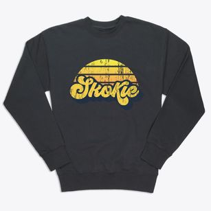 Skokie Illinois Sublime Sunset Premium Crewneck Sweatshirt