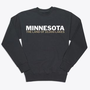  Minnesota White and Gold Premium Crewneck Sweatshirt