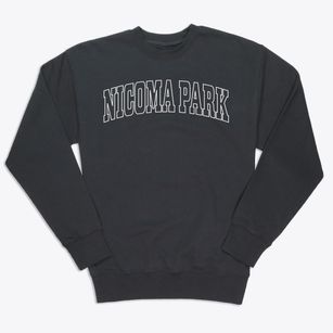 Nicoma Park Oklahoma Trendy Block Premium Crewneck Sweatshirt