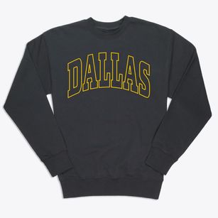 Dallas Texas Trendy Block Premium Crewneck Sweatshirt