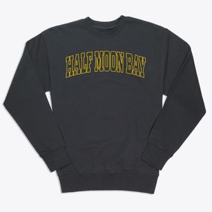 Half Moon Bay California Trendy Block Premium Crewneck Sweatshirt