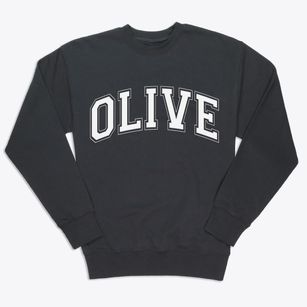 Olive New York Varsity Premium Crewneck Sweatshirt