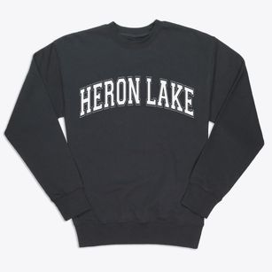 Heron Lake Minnesota Varsity Premium Crewneck Sweatshirt