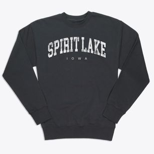 Spirit Lake Iowa Urban Vibe Premium Crewneck Sweatshirt
